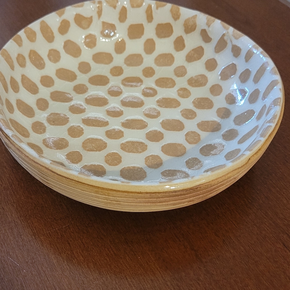 Polka Dot Ceramic Bowl